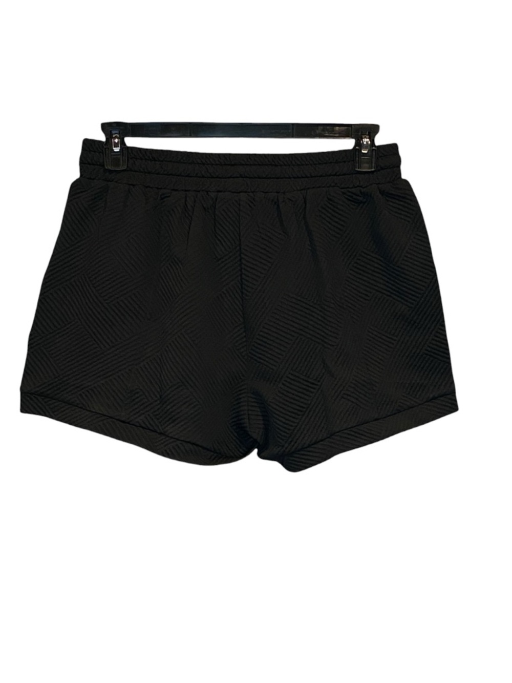 Umgee Plus Boutique Style Black Textured Pull On Shorts Womens Size XL NWT - Picture 2 of 6